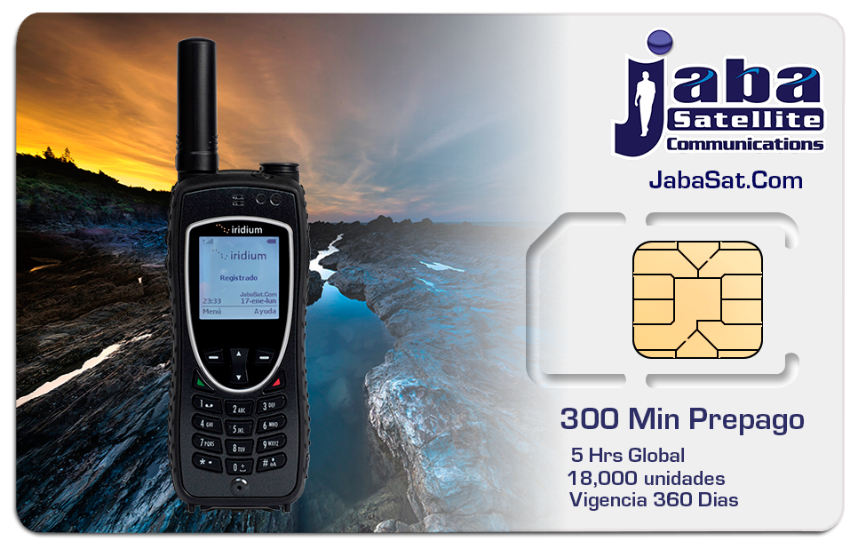 jabasat 300Min SIM Prepago IRIDIUM 2023